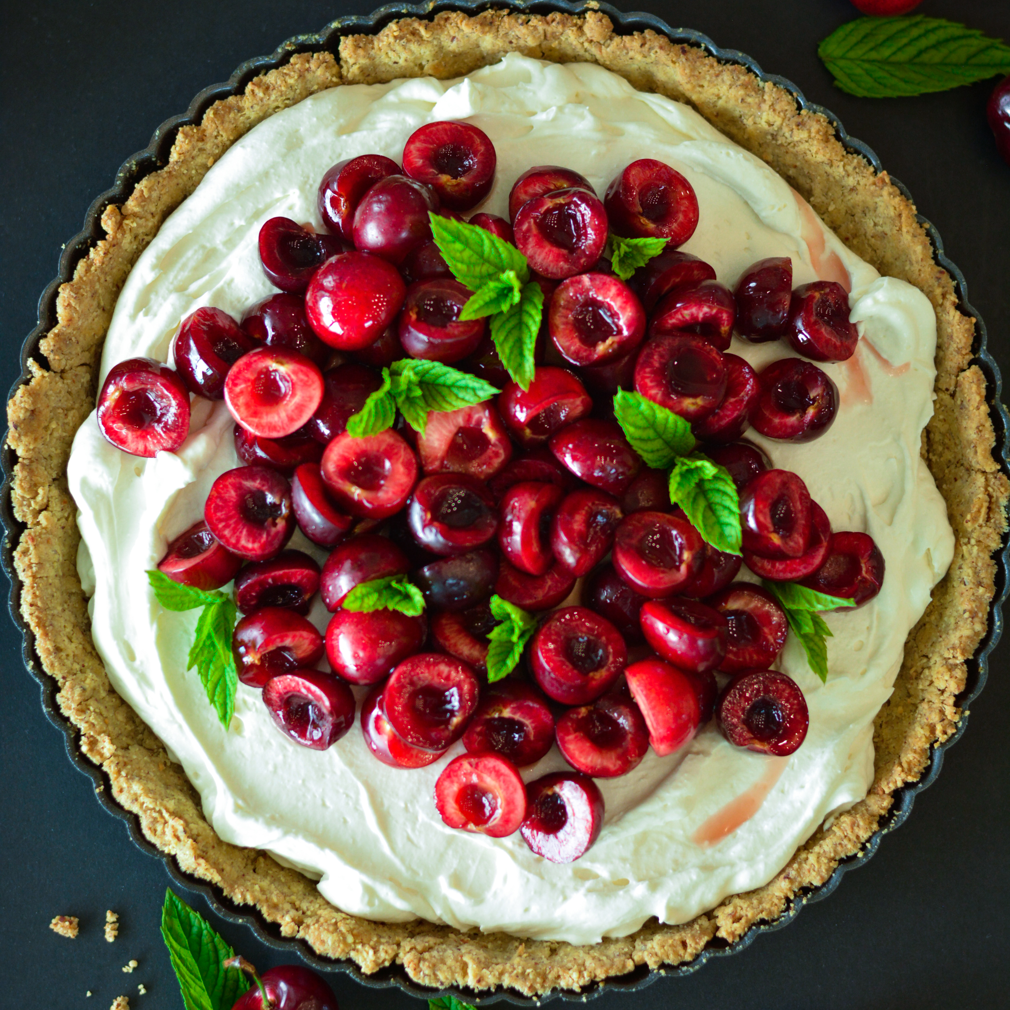 cherry tart recipe with fresh cherries